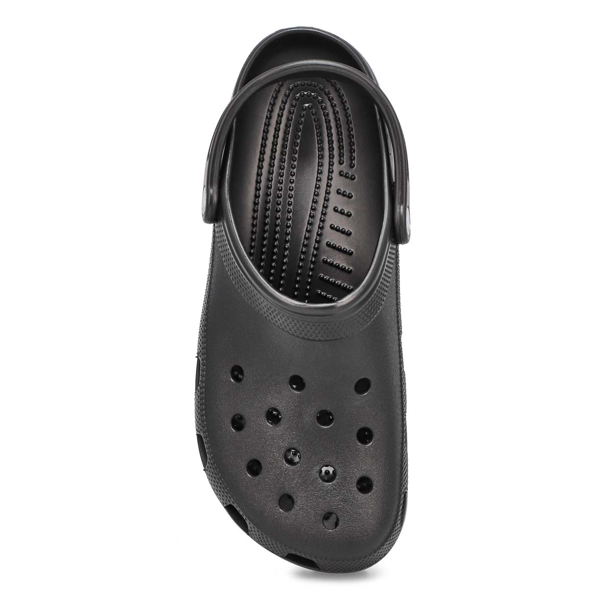 Plain on sale black crocs